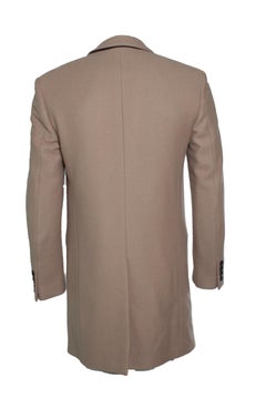 Saint Laurent, beige cashmere wool coat 2018