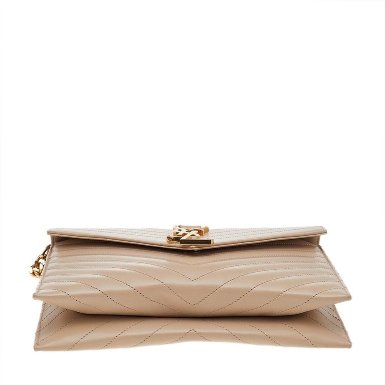 Saint Laurent Saint Laurent Le Monogramme shoulder bag in beige coated  canvas Leather ref.988503 - Joli Closet