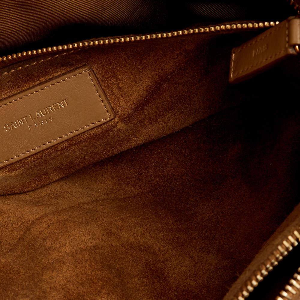 Saint Laurent Beige Leather Large Sac De Jour Tote For Sale 5