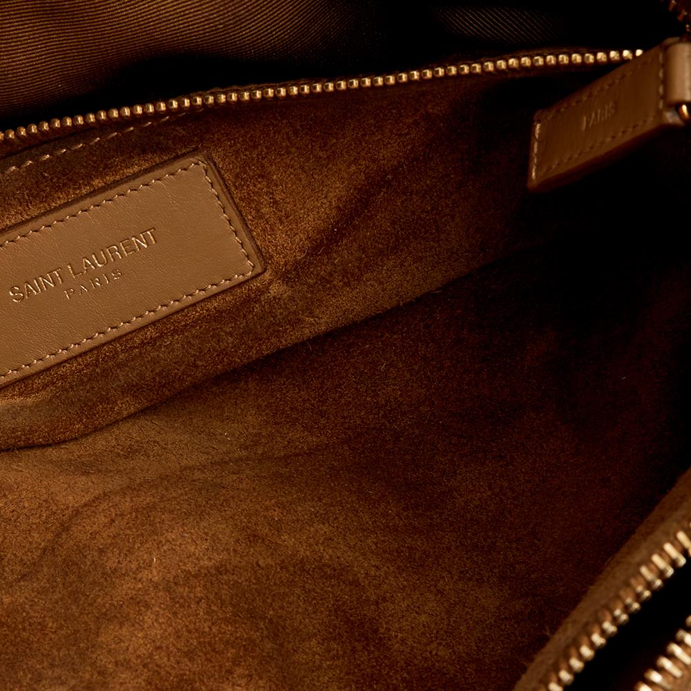 Women's Saint Laurent Beige Leather Large Sac De Jour Tote For Sale