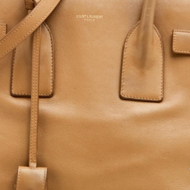 Saint Laurent Beige Leather Large Sac De Jour Tote 5