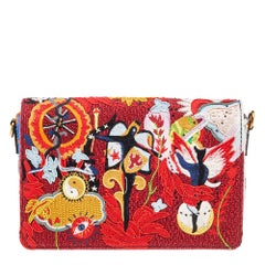 Dior Feuerelement Stoff und Leder Dio(r)evolution Umhängetasche mit Klappe