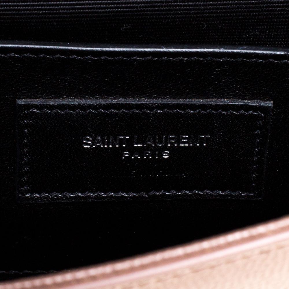 Saint Laurent Beige Leather Small Monogram Kate Shoulder Bag 4