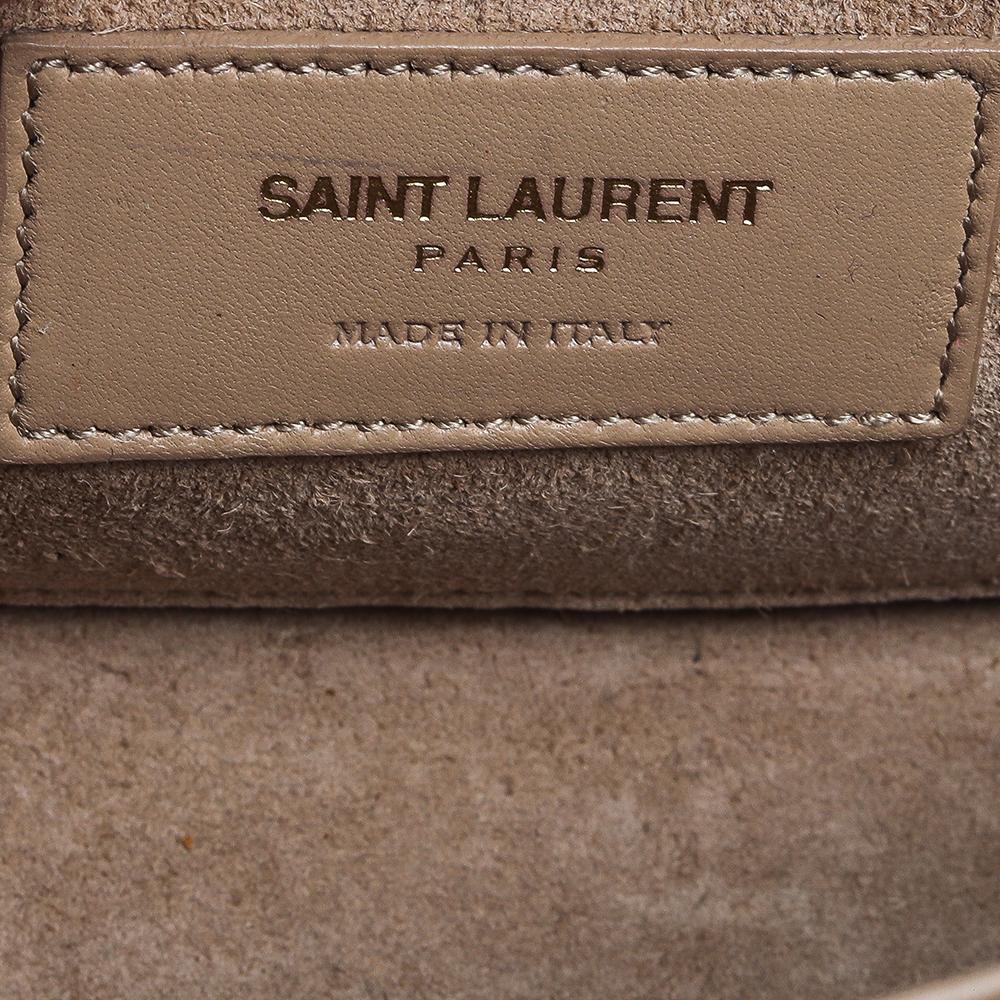 Saint Laurent Beige Leder Kleine Universite Umhängetasche 6