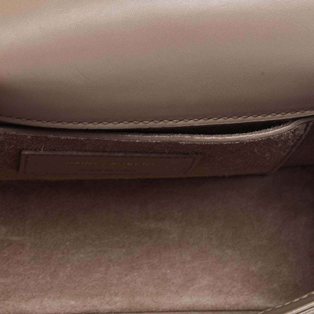 Saint Laurent Beige Leder Kleine Universite Umhängetasche 7