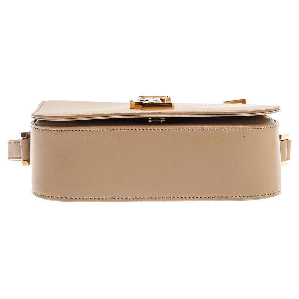 Saint Laurent Beige Leder Kleine Universite Umhängetasche 1