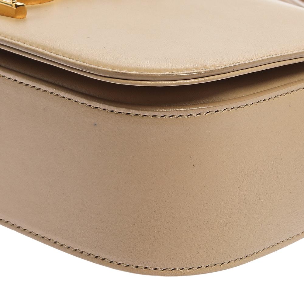 Saint Laurent Beige Leder Kleine Universite Umhängetasche 3