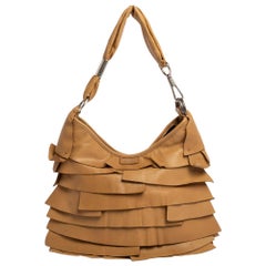 Saint Laurent Beige Leather St. Tropez Hobo