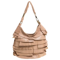 Saint Laurent Beige Leather St.Tropez Hobo