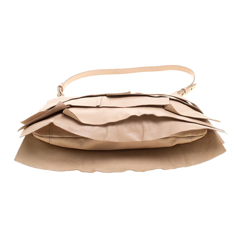 Saint Laurent Beige Leather St.Tropez Shoulder Bag 2