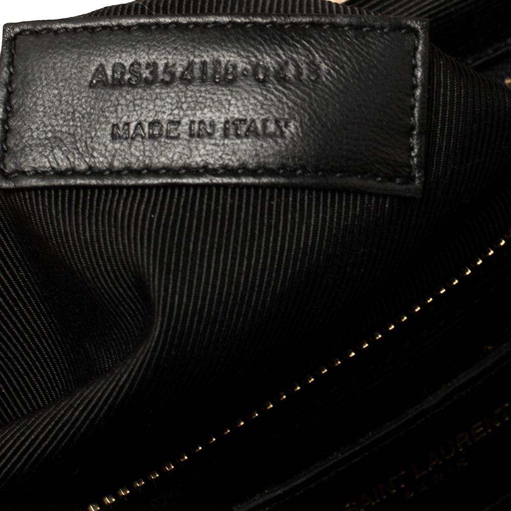 Saint Laurent Beige Matelasse Leather Large Cassandre Flap Bag 3