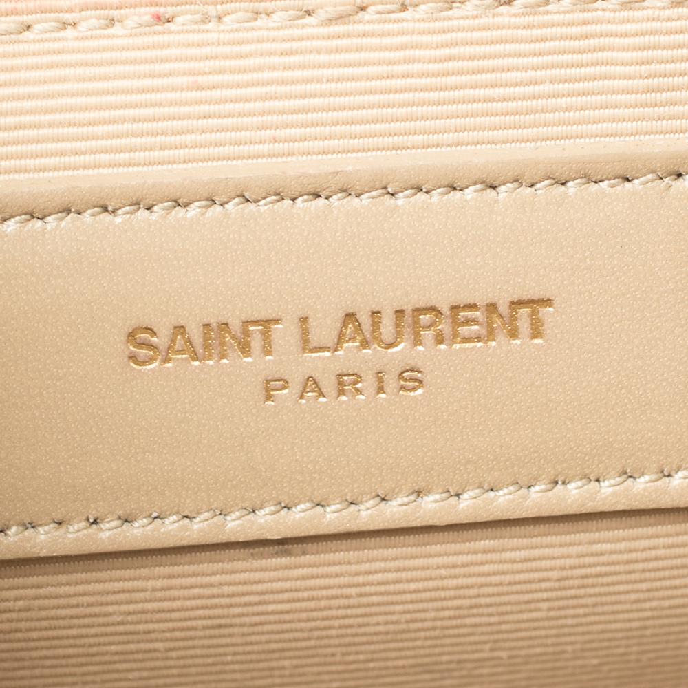 Saint Laurent Beige Matelassé Leder Große Cassandre Klappe Tasche 7