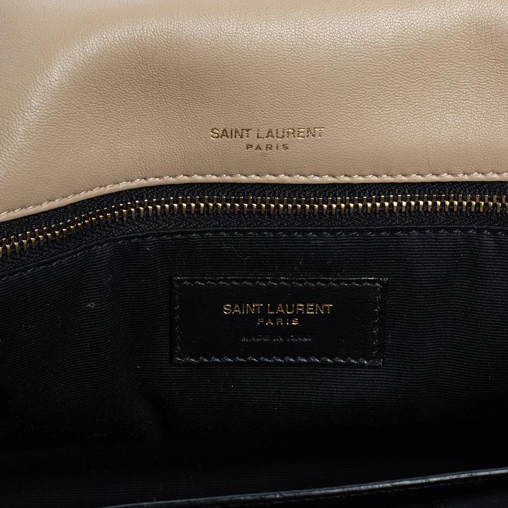 Saint Laurent Beige Matelassé Leather Niki Chain Bag 2