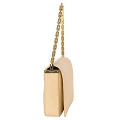 Bolso de hombro SAINT LAURENT de cuero acolchado beige BABYLONE MEDIUM