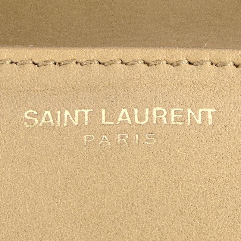 SAINT LAURENT beige quilted leather BABYLONE MEDIUM Shoulder Bag In New Condition For Sale In Zürich, CH