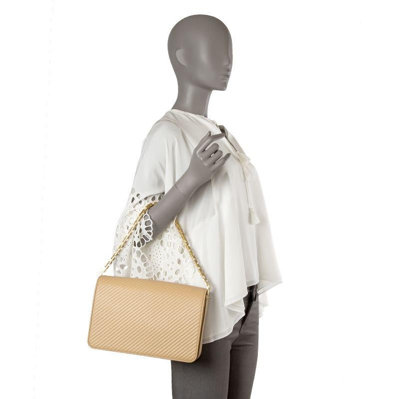Women's SAINT LAURENT beige quilted leather BABYLONE MEDIUM Shoulder Bag For Sale