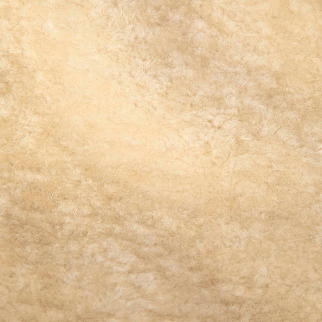 Women's Saint Laurent Beige Shearling Mid-Length Coat Size XL