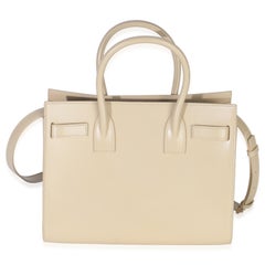 Saint Laurent Beige Smooth Calfskin Baby Sac De Jour