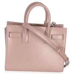 Saint Laurent Beige Smooth Leather Nano Classic Sac De Jour