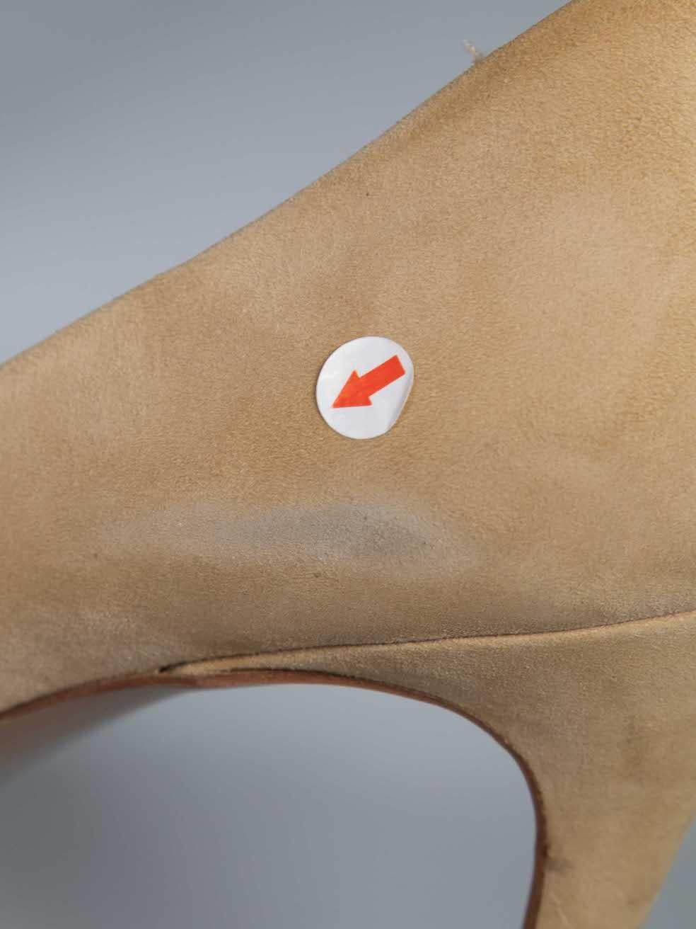 Saint Laurent Beige Suede Palais Platform Heels Size IT 40 2
