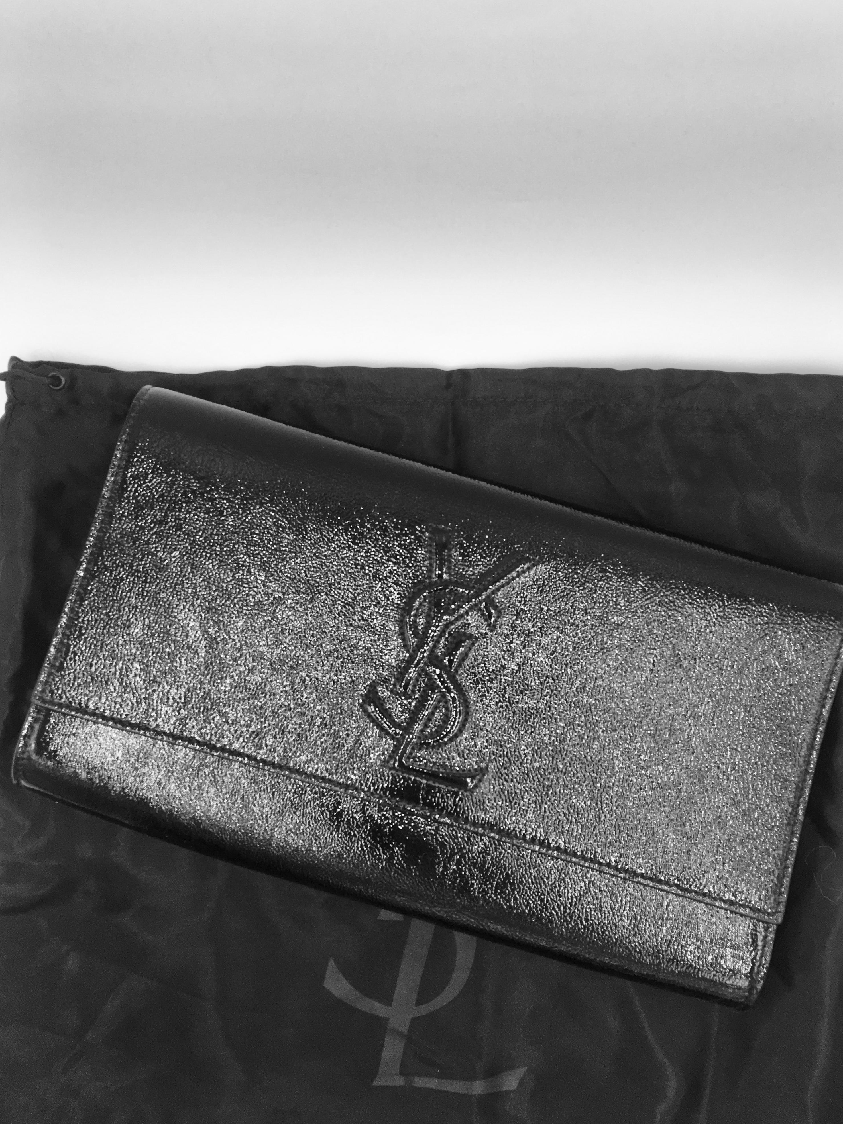 Women's Saint Laurent Belle de Jour Clutch Leather For Sale