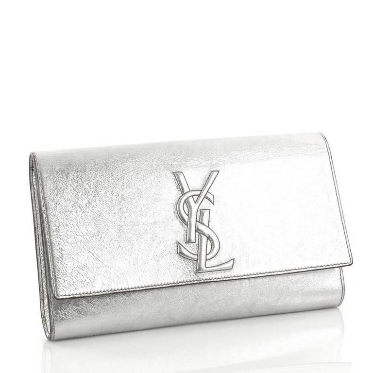 Saint Laurent Belle de Jour Clutch Leather Large at 1stDibs