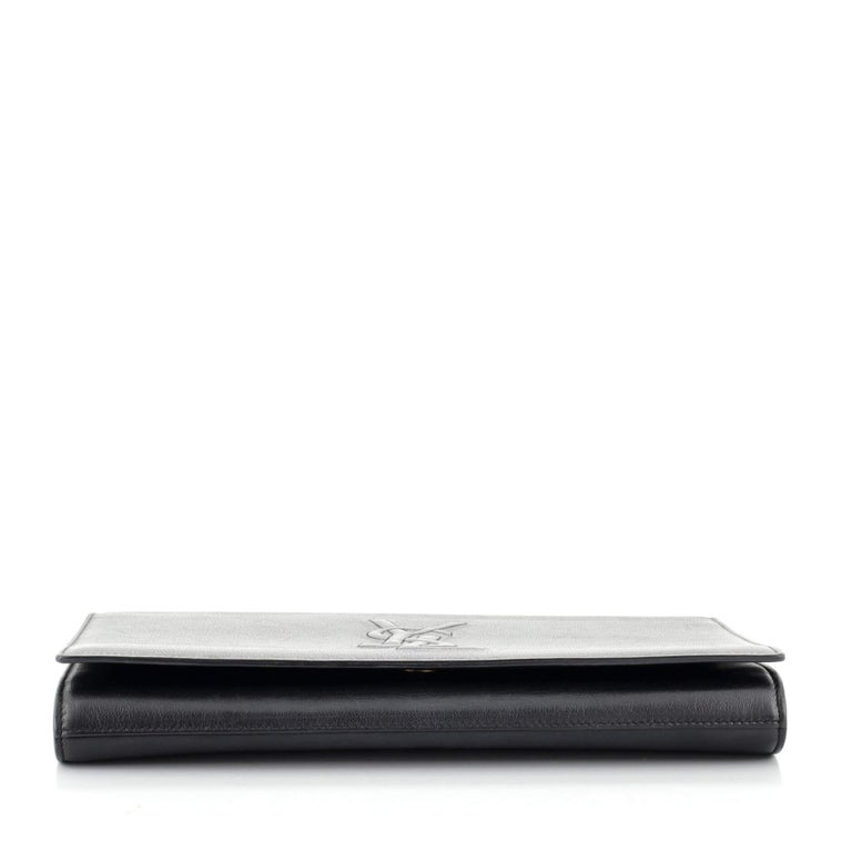 Saint Laurent Belle de Jour Clutch Leather Large at 1stDibs
