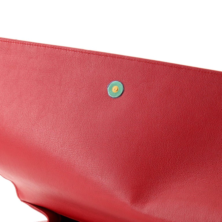 Saint Laurent Belle de Jour Clutch Leather Large For Sale at 1stDibs