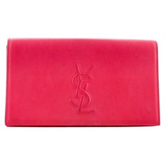 Saint Laurent Belle de Jour Clutch aus Leder Groß
