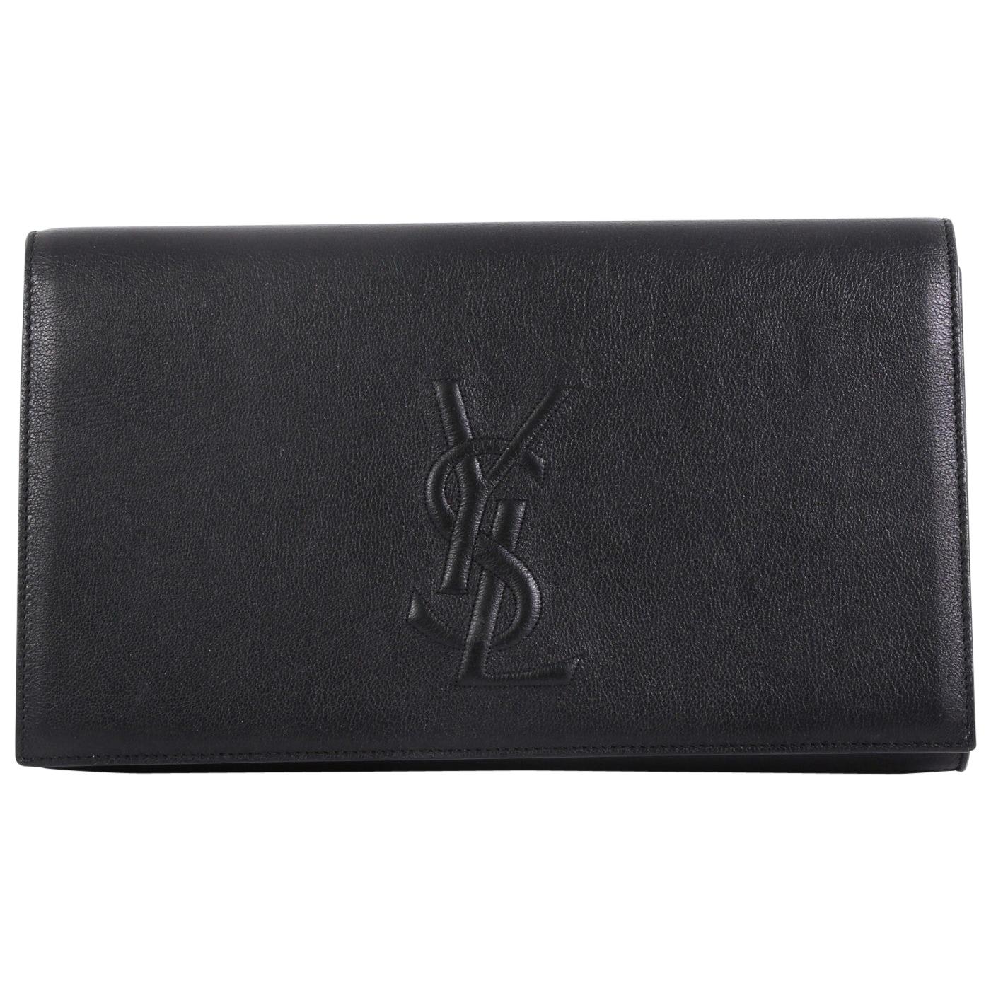 Saint Laurent Belle de Jour Clutch Leather Large