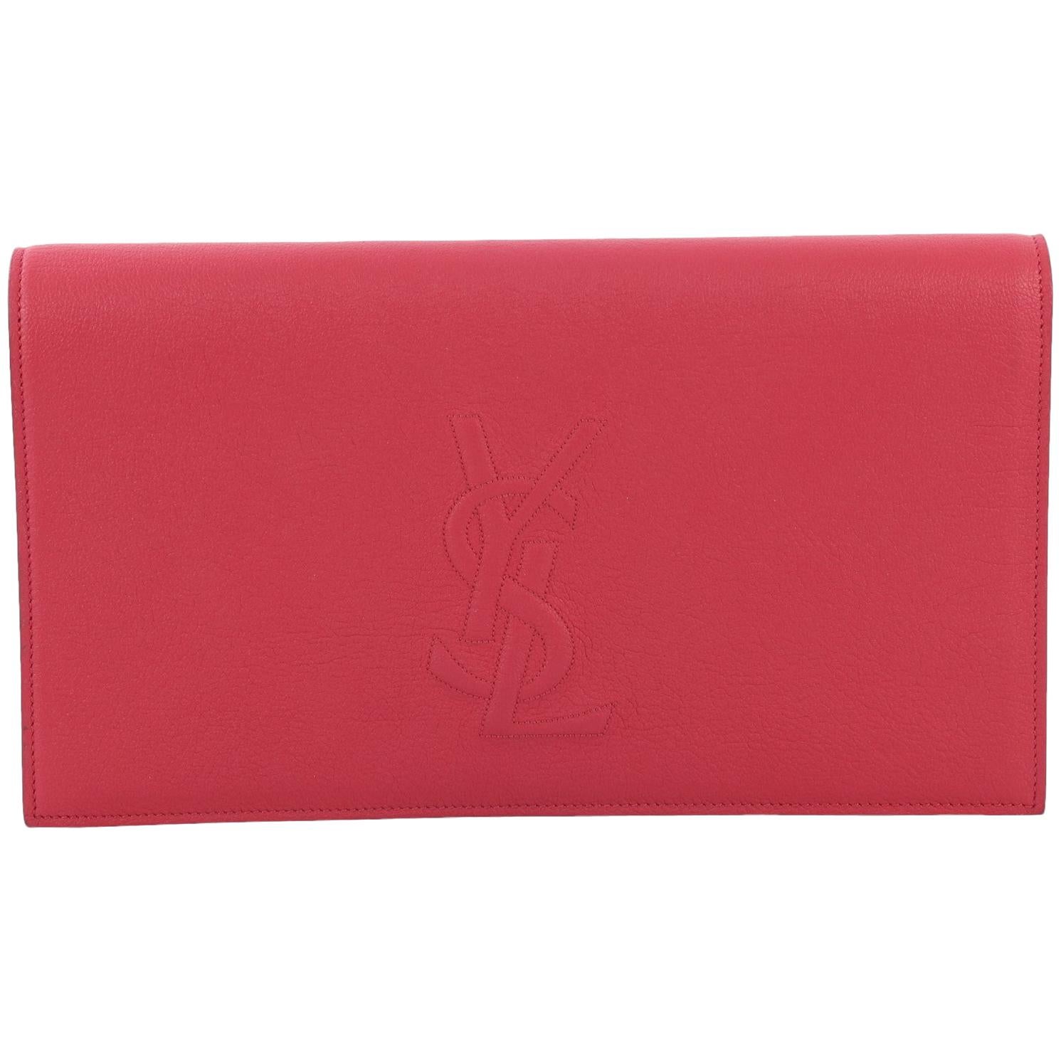 Saint Laurent Belle de Jour Clutch Leather Large