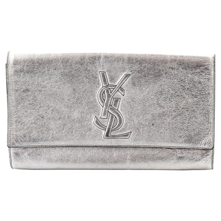 Saint Laurent Belle de Jour Clutch Leather Large at 1stDibs