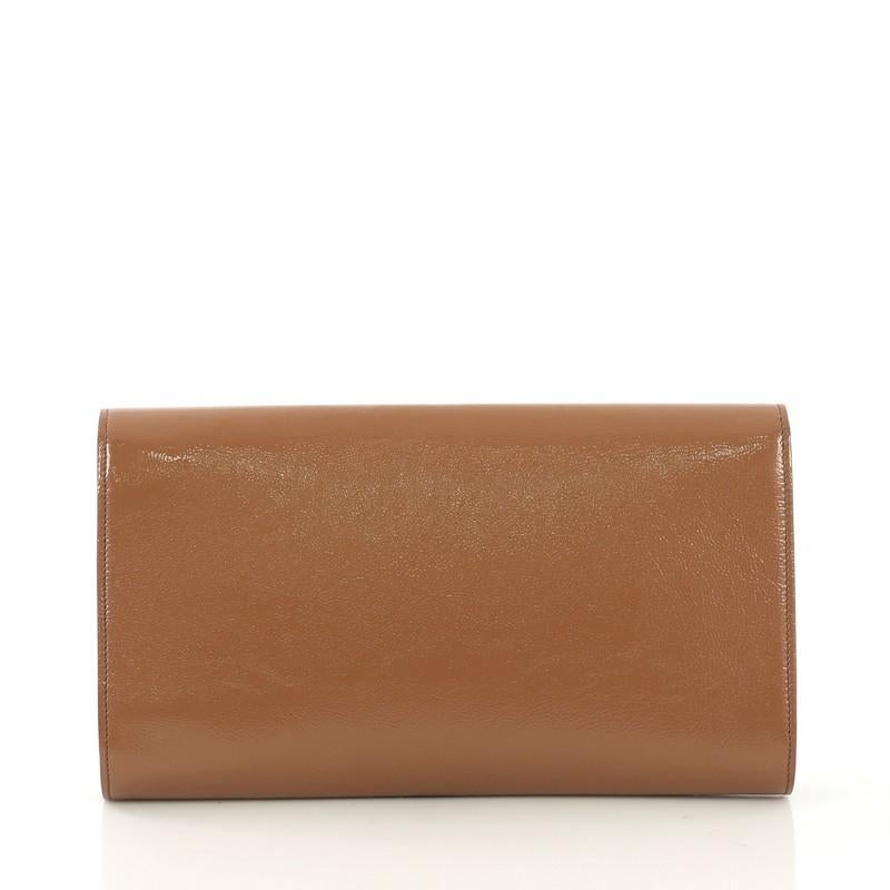 Saint Laurent Belle de Jour Clutch Patent Small In Good Condition In NY, NY