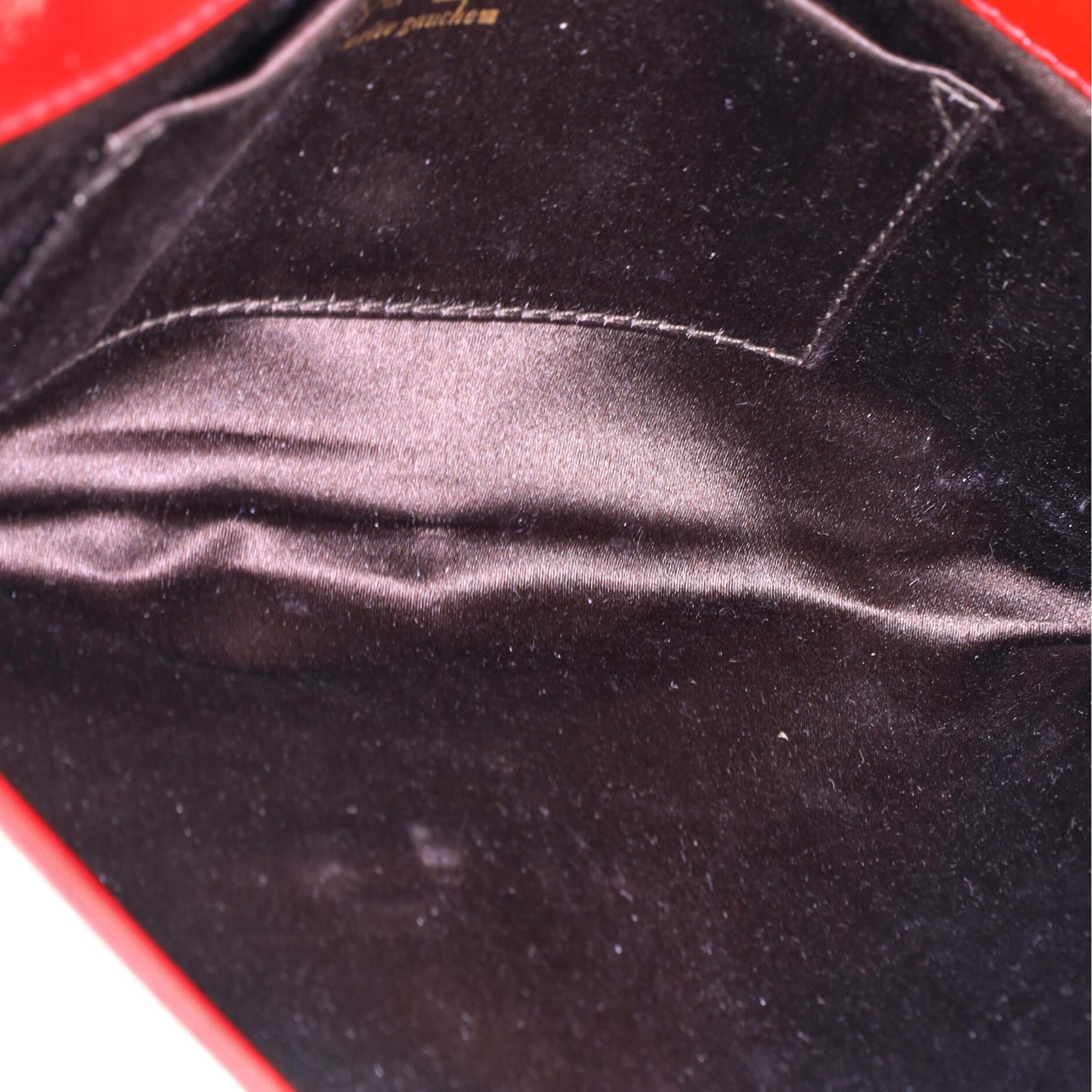 Saint Laurent Belle de Jour Clutch aus Lackleder Klein für Damen oder Herren