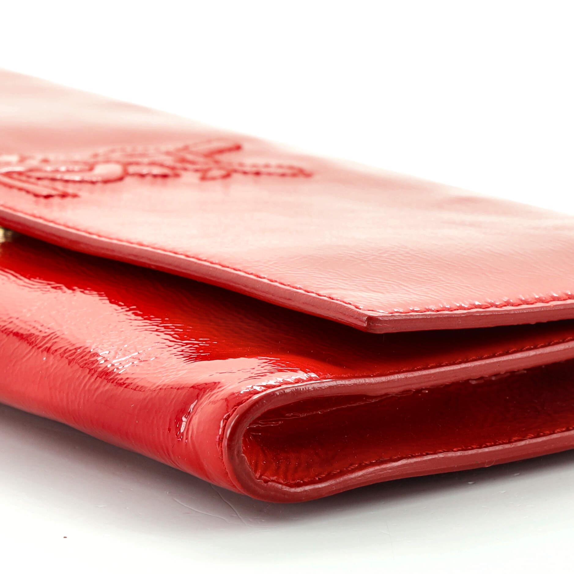 Saint Laurent Belle de Jour Clutch aus Lackleder Klein 1