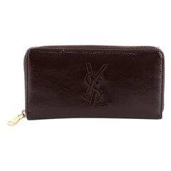 Saint Laurent Belle de Jour Zip Around Wallet Leather