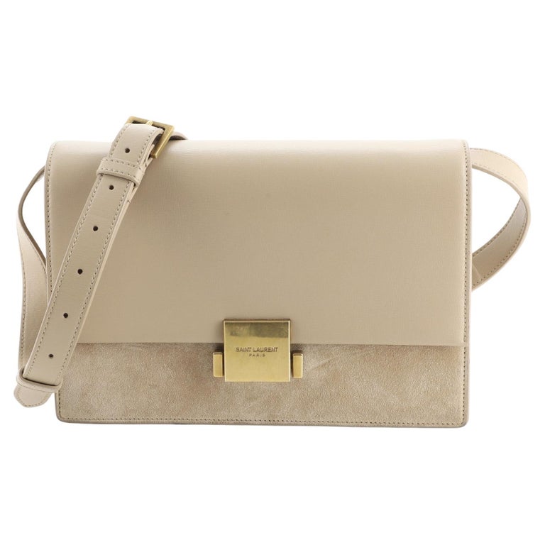 Saint Laurent Bellechasse Shoulder Bag Suede and Leather Medium at 1stDibs