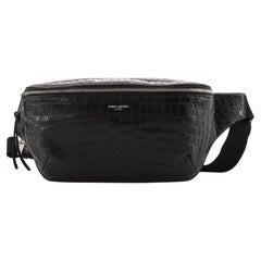 Saint Laurent Gürteltasche Krokodil geprägtes Leder