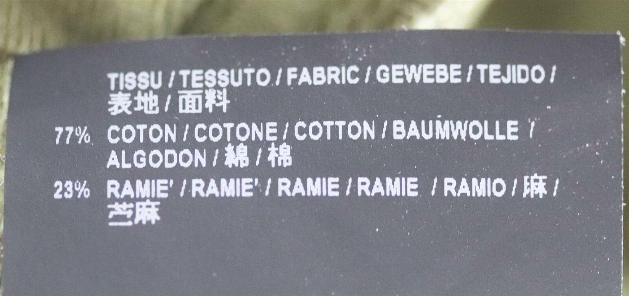 Saint Laurent Belted Cotton & Ramie Blend Gabardine Mini Skirt 1