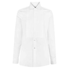 Saint Laurent Bib Cotton Poplin Shirt