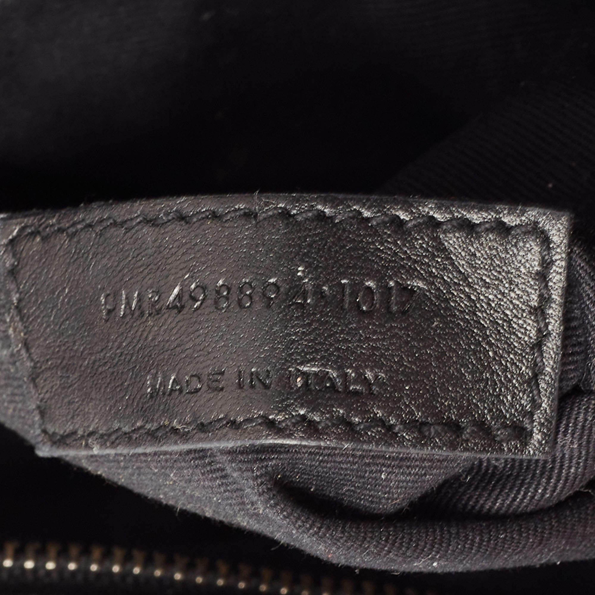 Saint Laurent Black Aged Leather Medium Niki Shoulder Bag 11