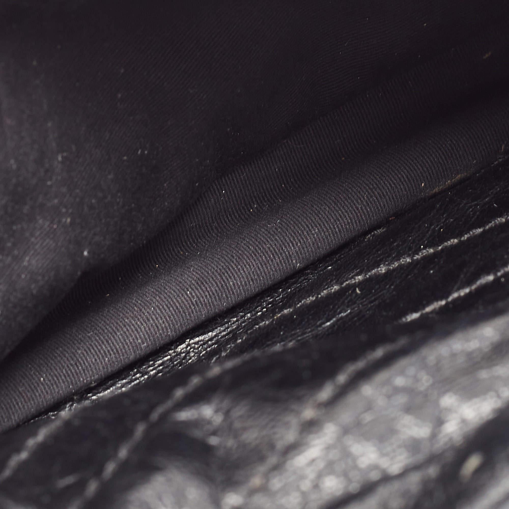Saint Laurent Black Aged Leather Medium Niki Shoulder Bag 15
