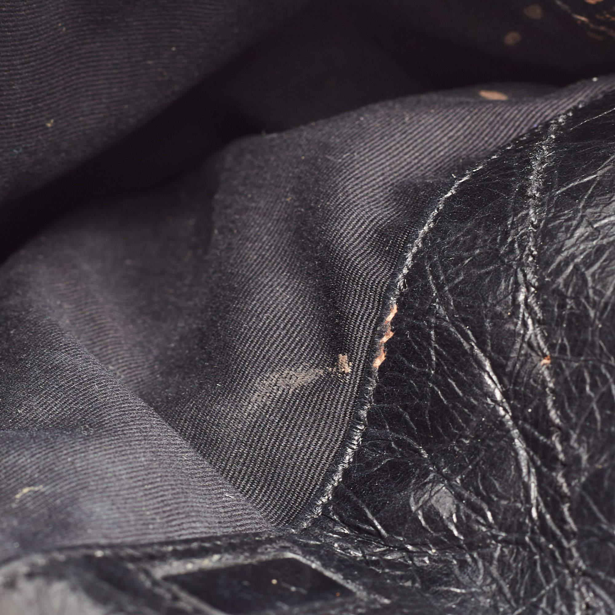 Saint Laurent Black Aged Leather Medium Niki Shoulder Bag 1