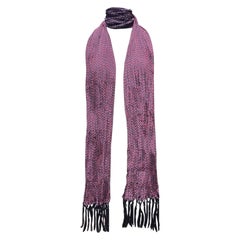 Saint Laurent Schwarzer und roter Stole