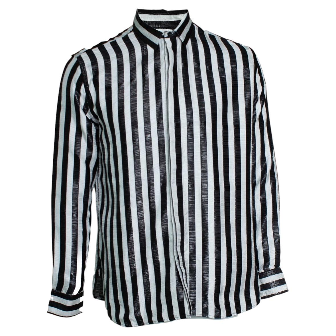 Saint Laurent, Black and white striped shirt 2019