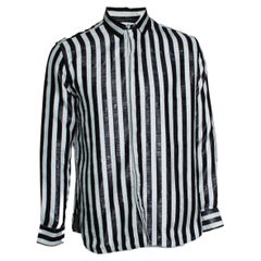 Saint Laurent, Black and white striped shirt 2019