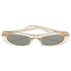 Gafas de sol ovaladas Saint Laurent Negro/Beige SL557