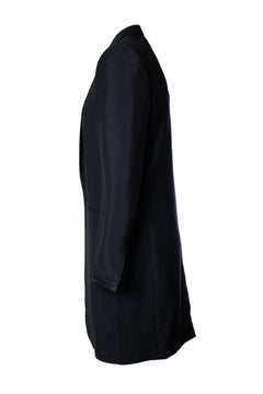 Saint Laurent, black blazer coat with shiny revert