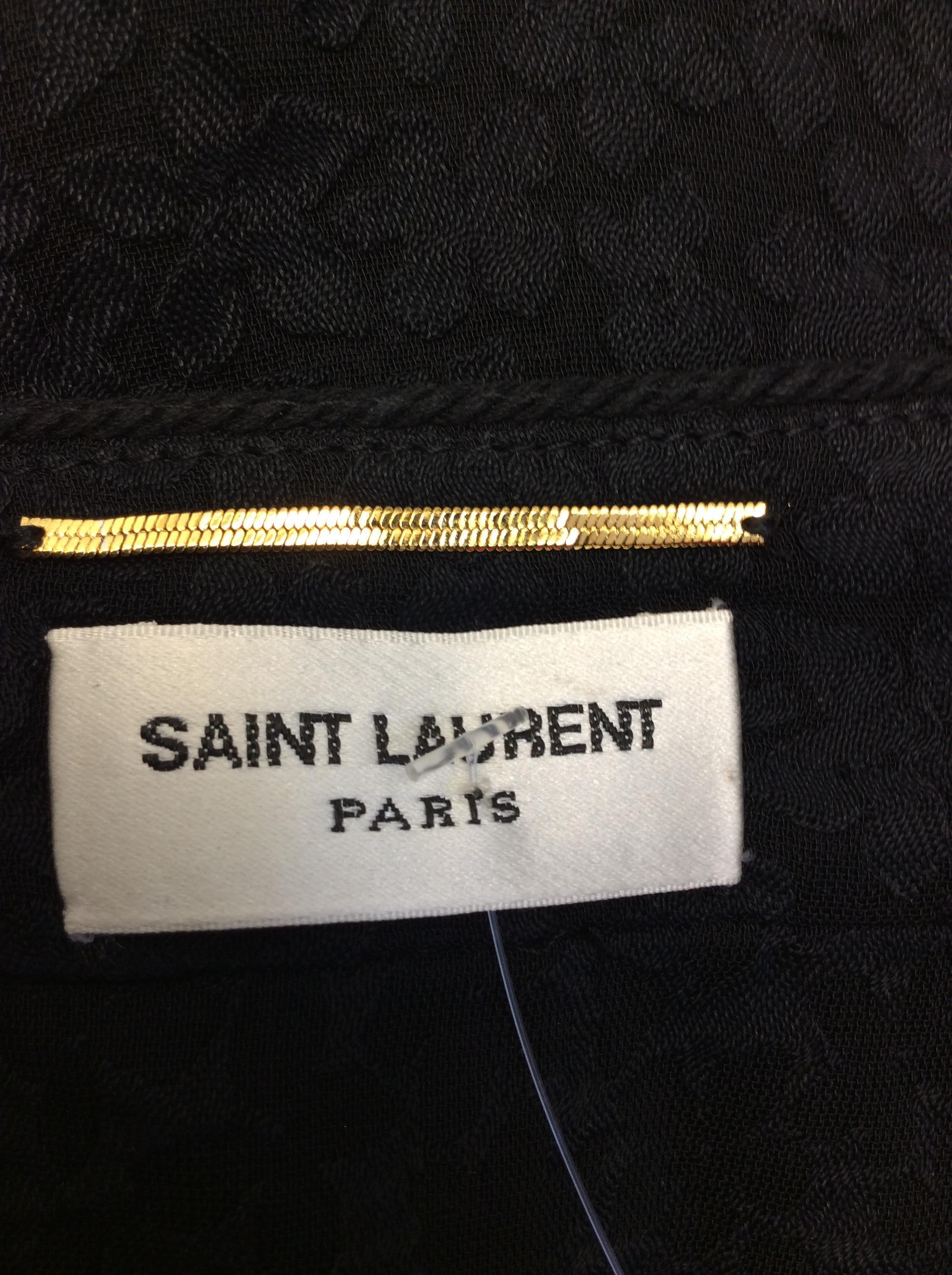 Saint Laurent Black Blouse For Sale 3