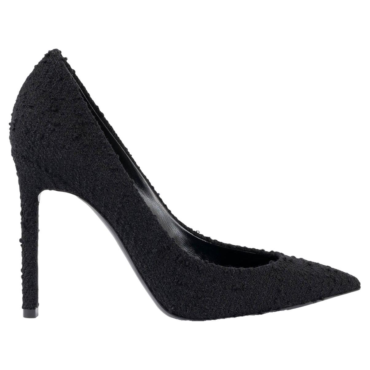 SAINT LAURENT noir BOUCLE ANJA 105 Chaussures 39 en vente